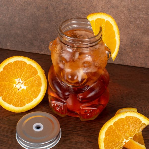 BarConic® Teddy Bear Mason Jar w Lid Hot on Sale - Image 3