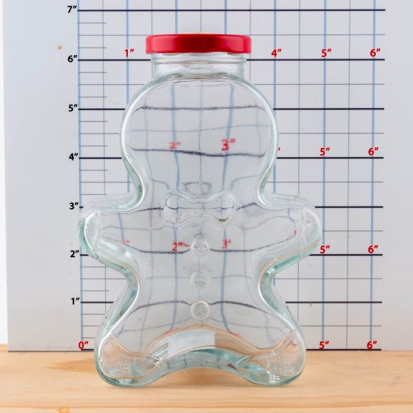 BarConic® Gingerbread Man Mason Jar w lid For Cheap - Image 4