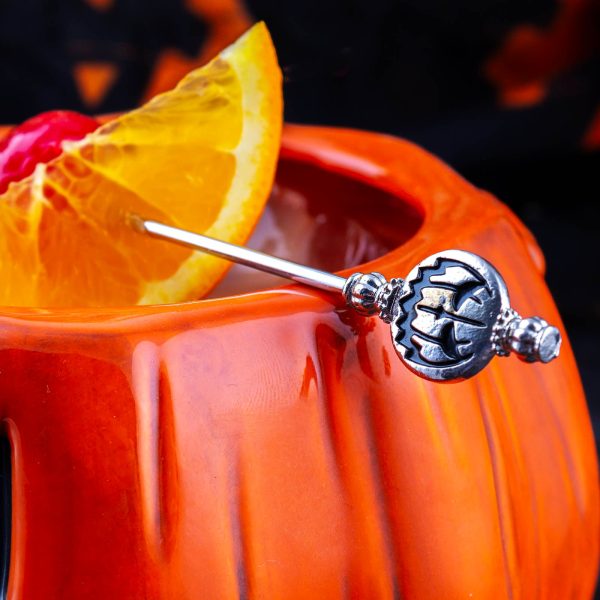 BarConic® Pumpkin Cocktail Picks - Set of 4 For Cheap - Image 3