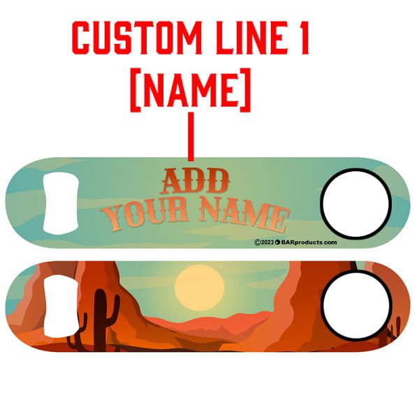 ADD YOUR NAME  Speed Bottle Opener - Western For Cheap - Image 2