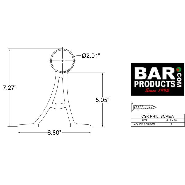 Floor Mount Bracket (Finish Options) on Sale - Image 5