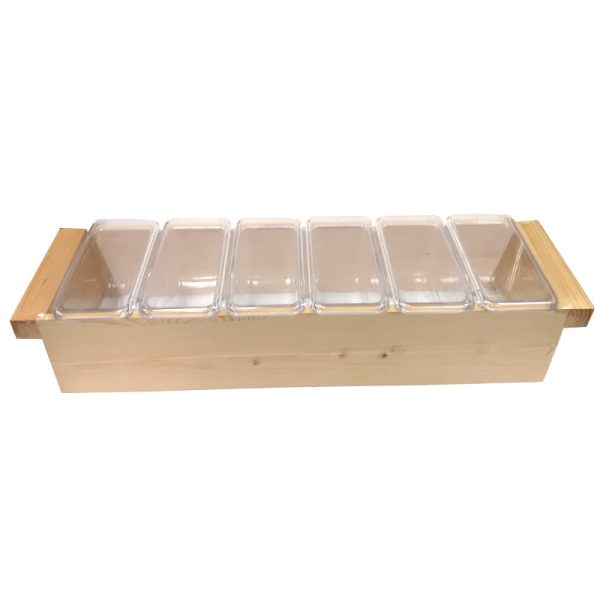 BarConic® Natural Wood Condiment Holder - Size Options Sale - Image 5