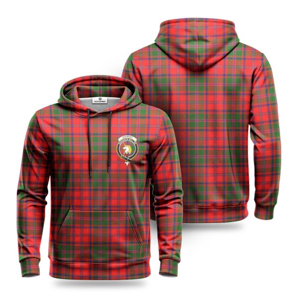 Stewart of Appin Modern Tartan Crest Hoodie Hot on Sale