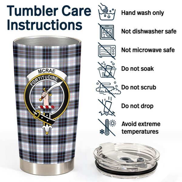 McRae Dress Modern Tartan Crest Tumbler For Cheap - Image 4