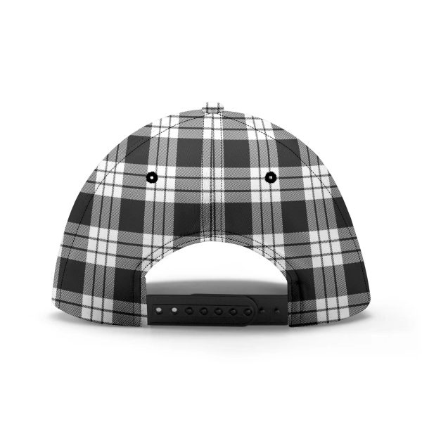 MacFarlane Black _ White Tartan Crest Classic Cap Supply - Image 5