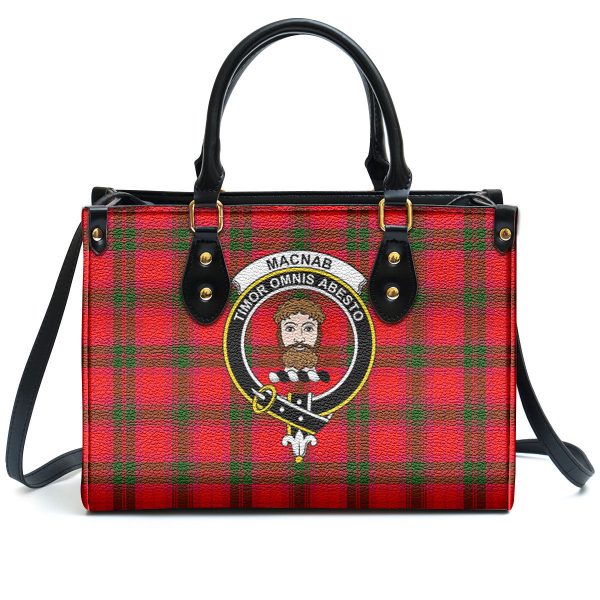 MacNab Modern Tartan Crest Leather Handbag Discount - Image 2