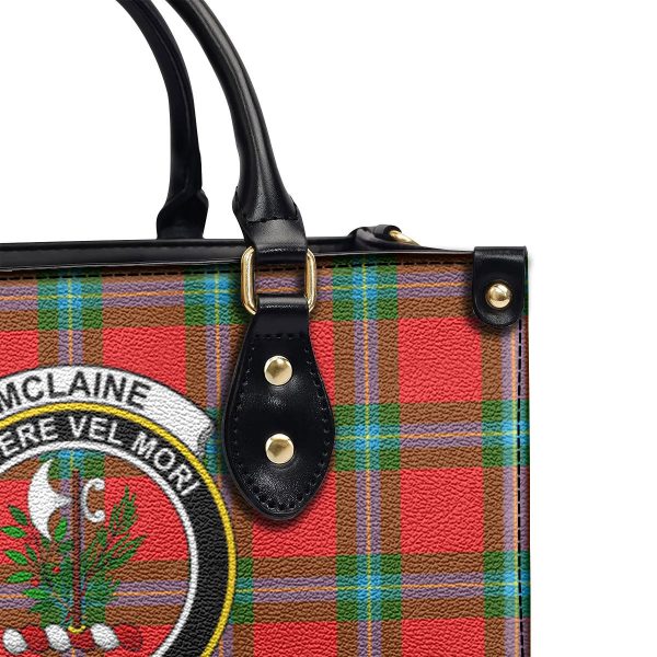 McLaine of Loch Buie Tartan Crest Leather Handbag Discount - Image 5