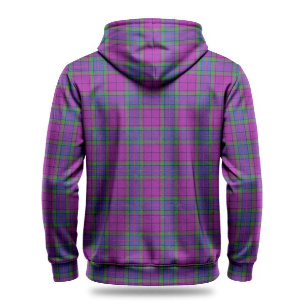 Wardlaw Modern Tartan Crest Hoodie Cheap - Image 4