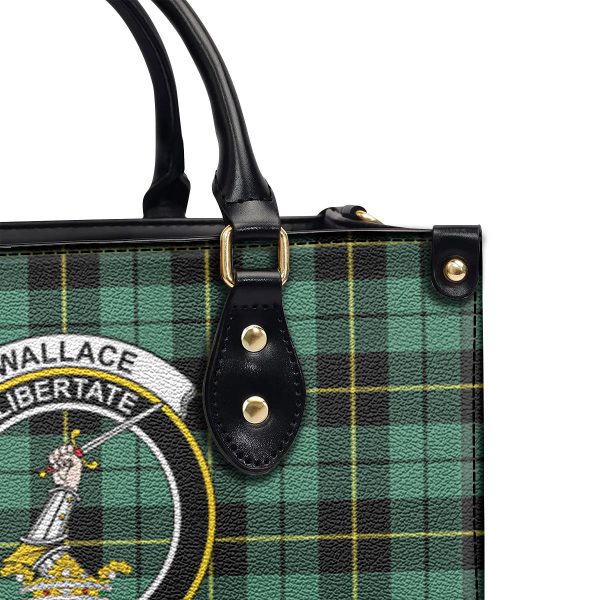 Wallace Hunting Ancient Tartan Crest Leather Handbag Online - Image 5