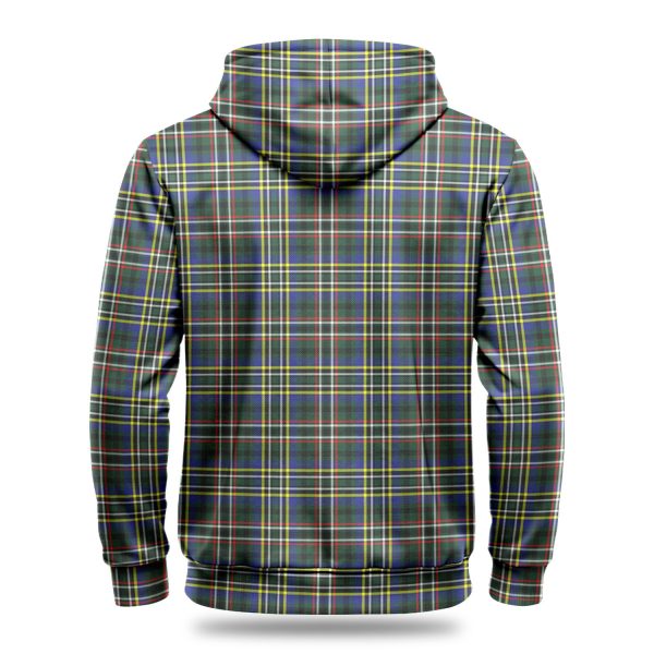 Scott Green Modern Tartan Crest Hoodie Sale - Image 4
