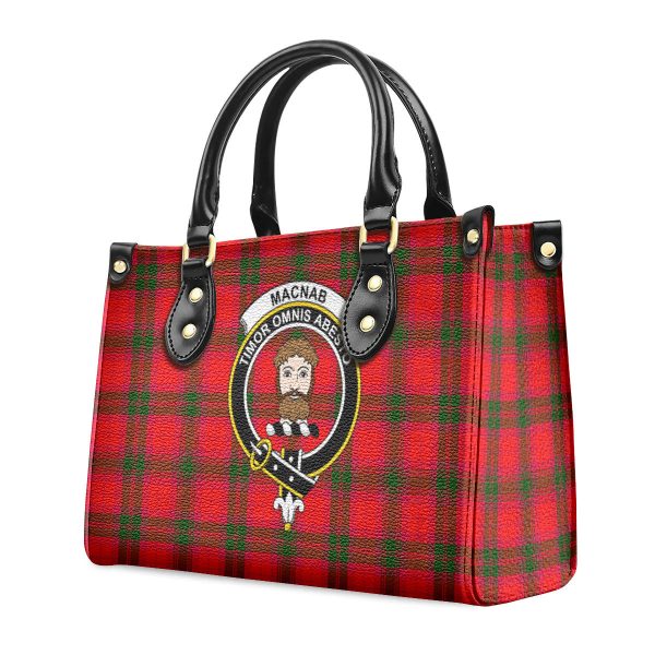 MacNab Modern Tartan Crest Leather Handbag Discount - Image 3