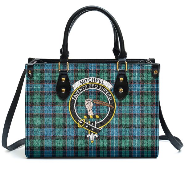 Mitchell Ancient Tartan Crest Leather Handbag on Sale - Image 2