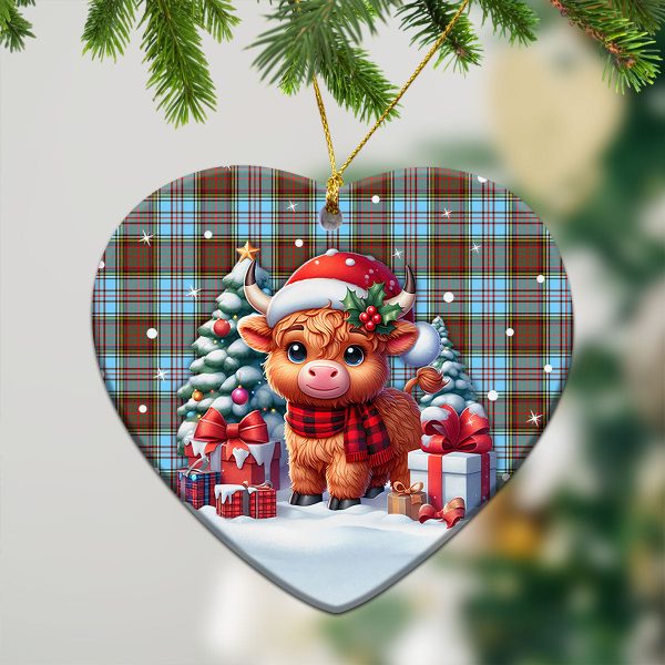 Anderson Ancient Tartan Christmas Ceramic Ornament - Highland Cow Winter Style Discount - Image 5