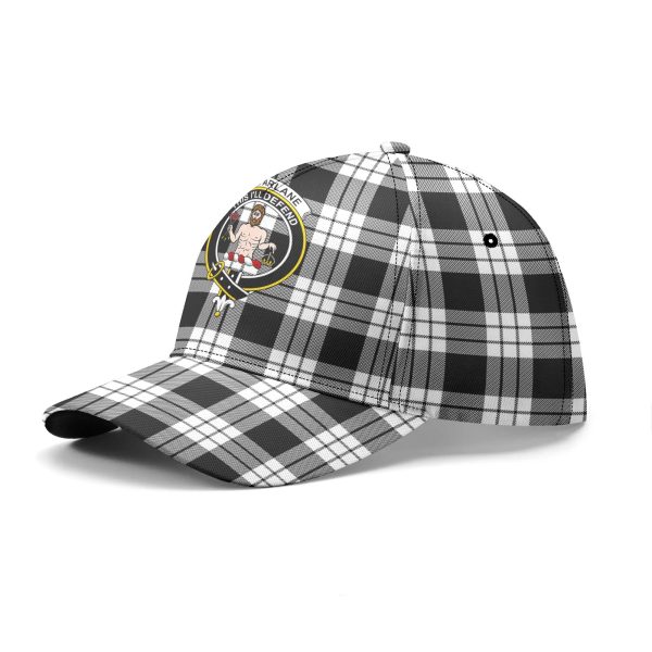 MacFarlane Black _ White Tartan Crest Classic Cap Supply - Image 2